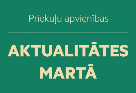 Priekuļu apvienības aktualitātes martā