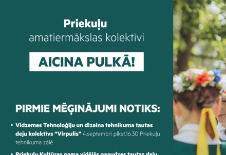 Priekuļu amatiermākslas kolektīvi atsāk sezonu!