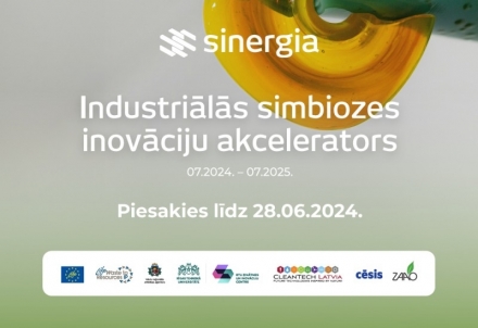 Sākusies pieteikšanās dalībai "SINERGIA: industriālās simbiozes inovāciju akceleratorā"