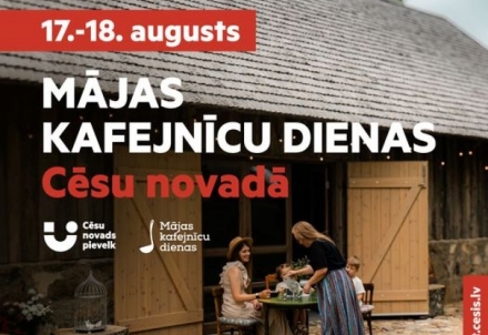 Mājas kafejnīcu dienas Cēsu novadā 17.-18.augustā